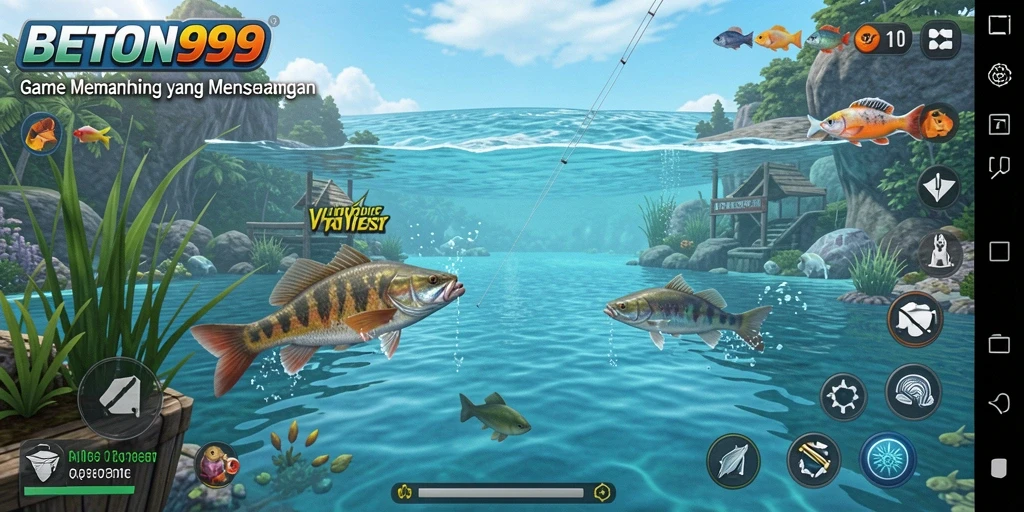 Screenshot BETON999 menampilkan gameplay Fishing yang seru dan penuh tantangan.