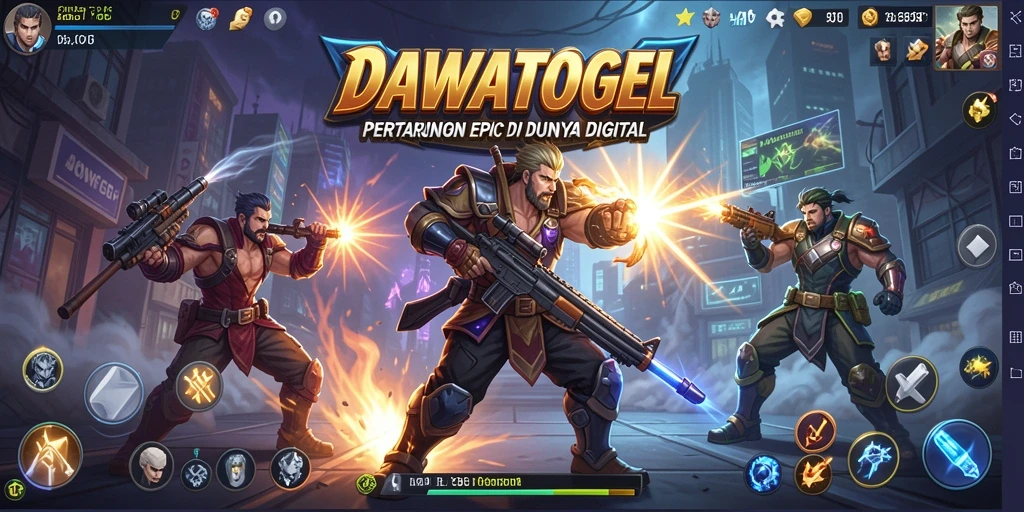 Tampilan pertarungan seru di DAWATOGEL yang memikat.