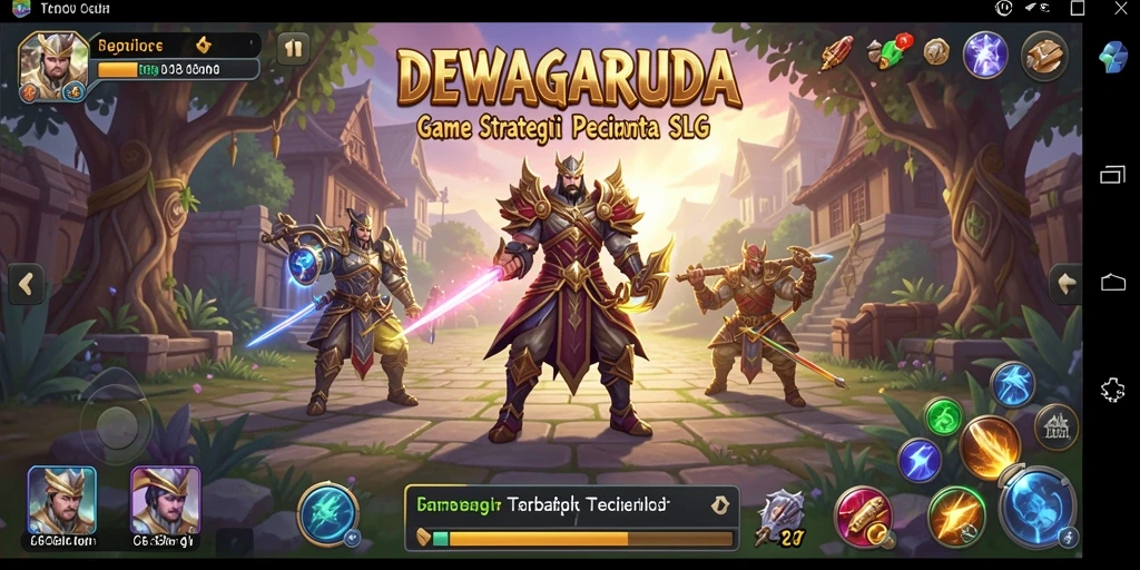 Tampilan gameplay DEWAGARUDA yang seru dan strategis.
