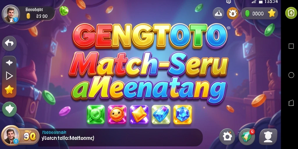 Screenshot menampilkan gameplay seru GENGTOTO dalam kategori Match-3.