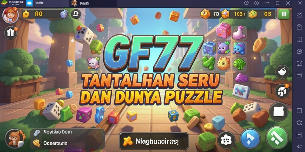 Tampilan gameplay GF777 yang penuh warna dan menantang.