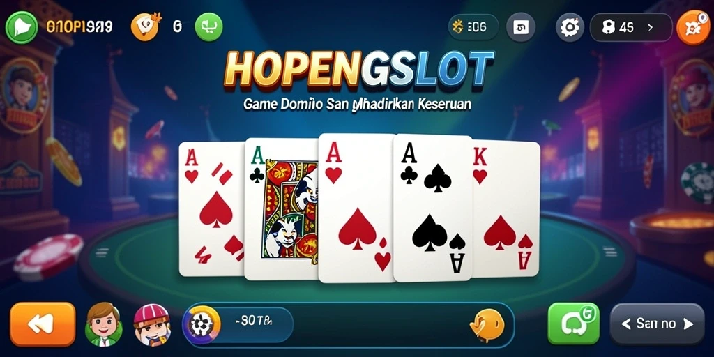 Screenshot HOPENGSLOT menunjukkan gameplay seru permainan Domino.