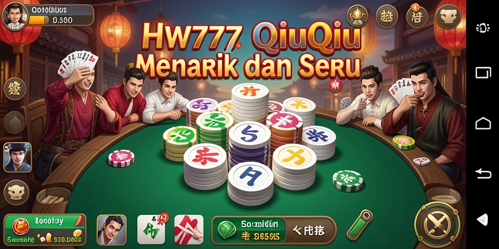 Gameplay QiuQiu yang seru dan interaktif di HW777.