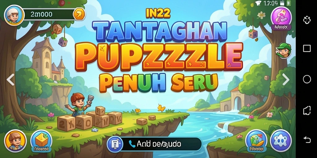 Tampilan gameplay Puzzle yang menarik di IN22.