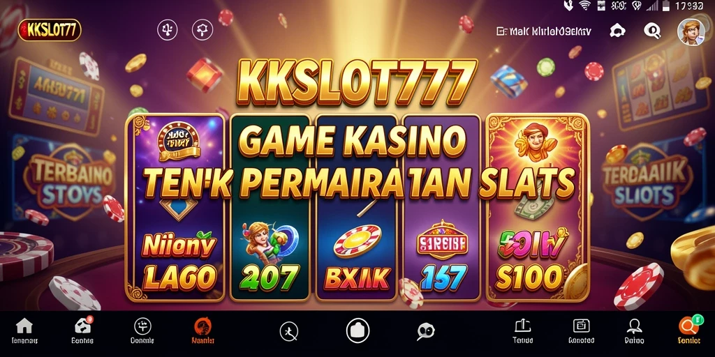 Tampilan gameplay KKSLOT777 dengan berbagai pilihan mesin slot.