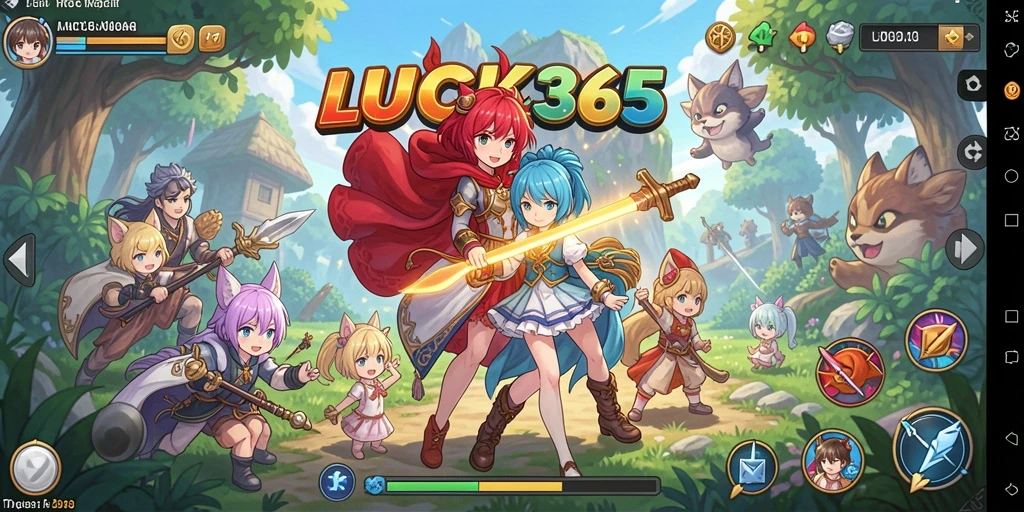 Tampilan gameplay LUCK365 yang menakjubkan dalam dunia anime.