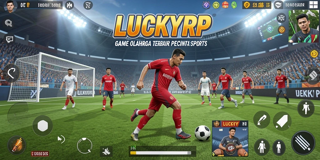 Tampilan menarik dari gameplay LUCKYRP yang penuh aksi olahraga.
