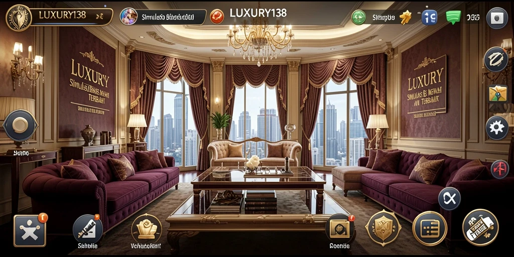 Tampilan gameplay LUXURY138 yang menawan dan realistis.