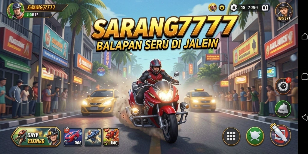 Tampilan seru dari balapan motor di SARANG777.