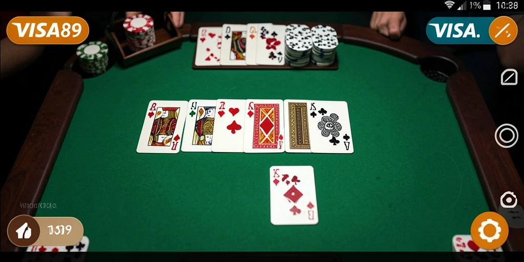 Screenshot menampilkan gameplay seru dari Domino di VISA89.